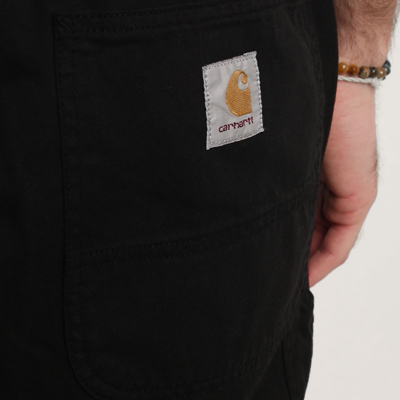 мужские черные брюки Carhartt WIP Flint Pant I029919-black - цена, описание, фото 7
